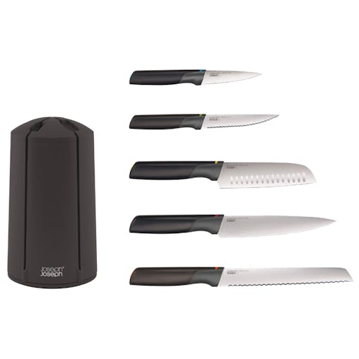 Joseph Joseph Elevate 5 Piece Kitchen Knives Carousel Set 10527