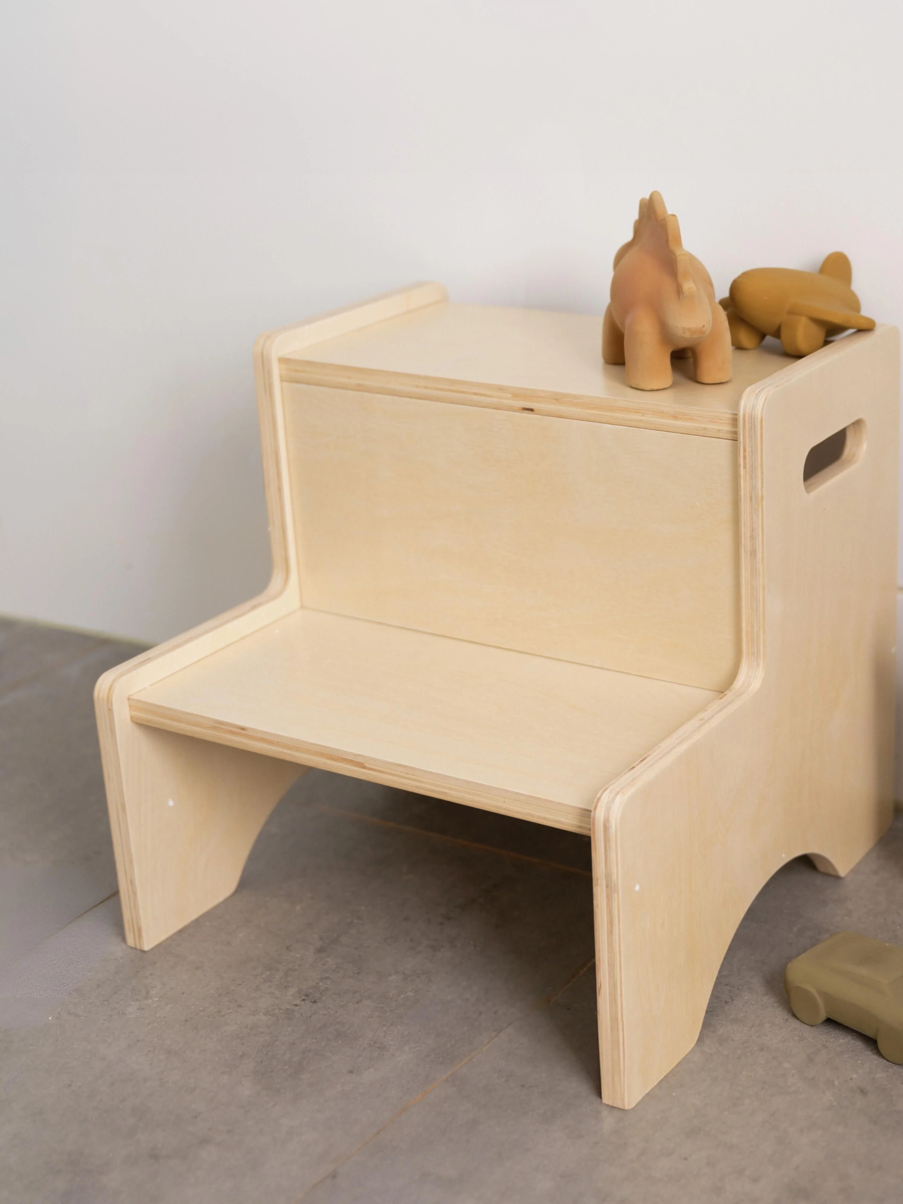 Holz-Tritthocker Graffiti