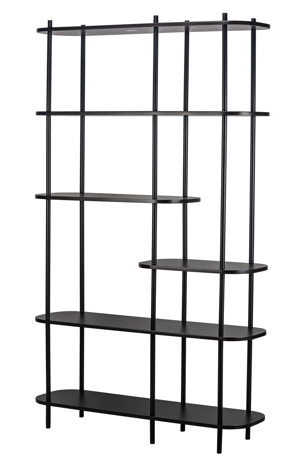 Etagère Nowoczesna w stylu metalowo-drewnianym