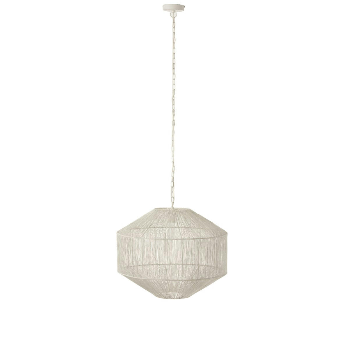 DEBRA - Suspension bohème en métal blanc