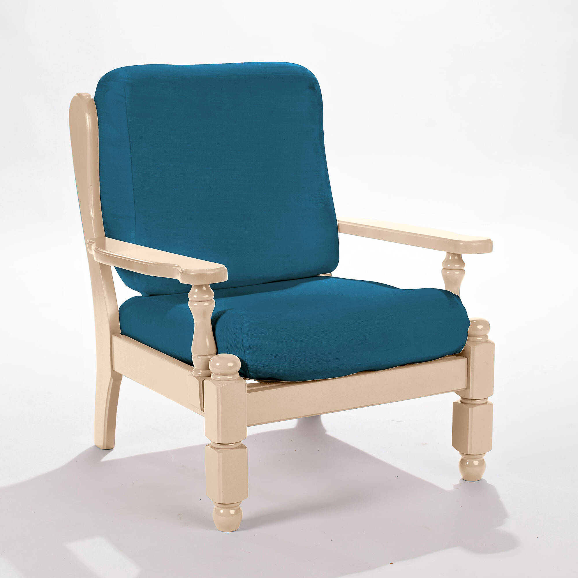 Housse extensible unie spéciale fauteuil rustique