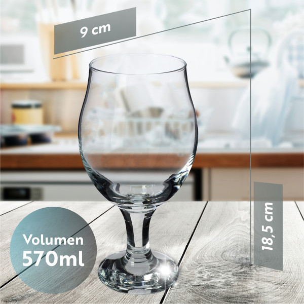 KADAX Kieliszki do ginu 570 ml, 6 szt.