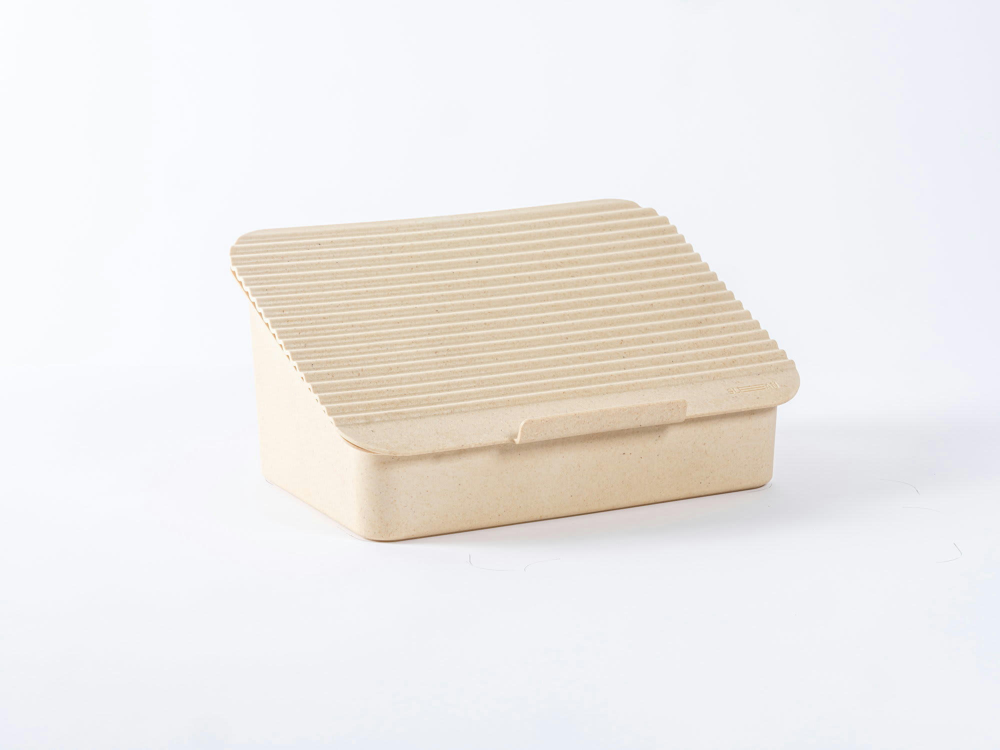 - Support pour ordinateur, réhausseur ergonomique en bioplastique beige