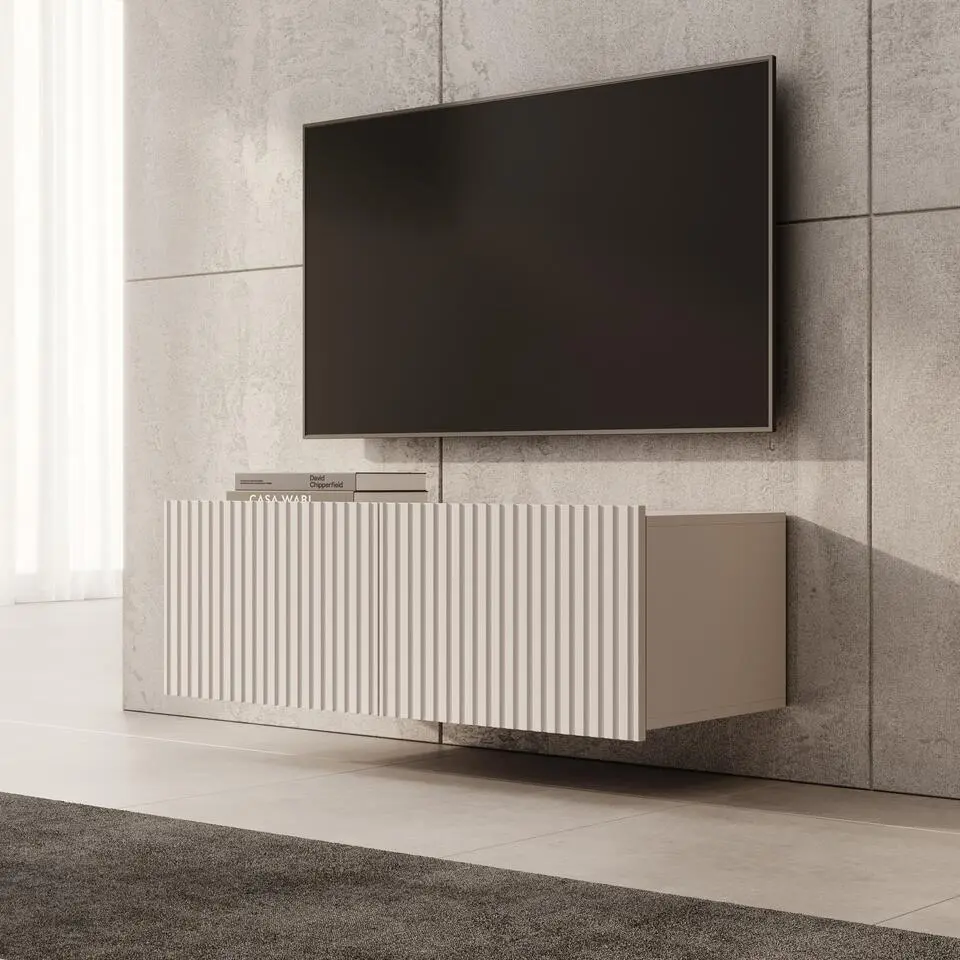 Meubella - TV-Meubel Kenderes - Beige - 100 cm