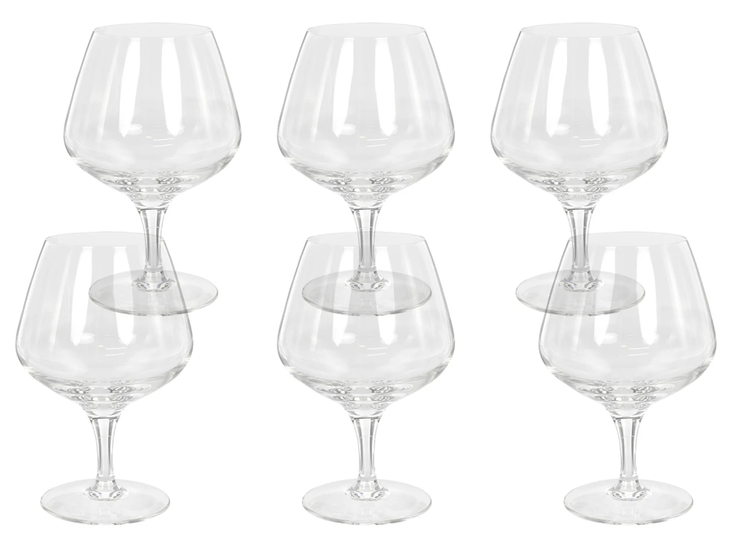 Komplet 6 kieliszków do brandy 450 ml Sublym