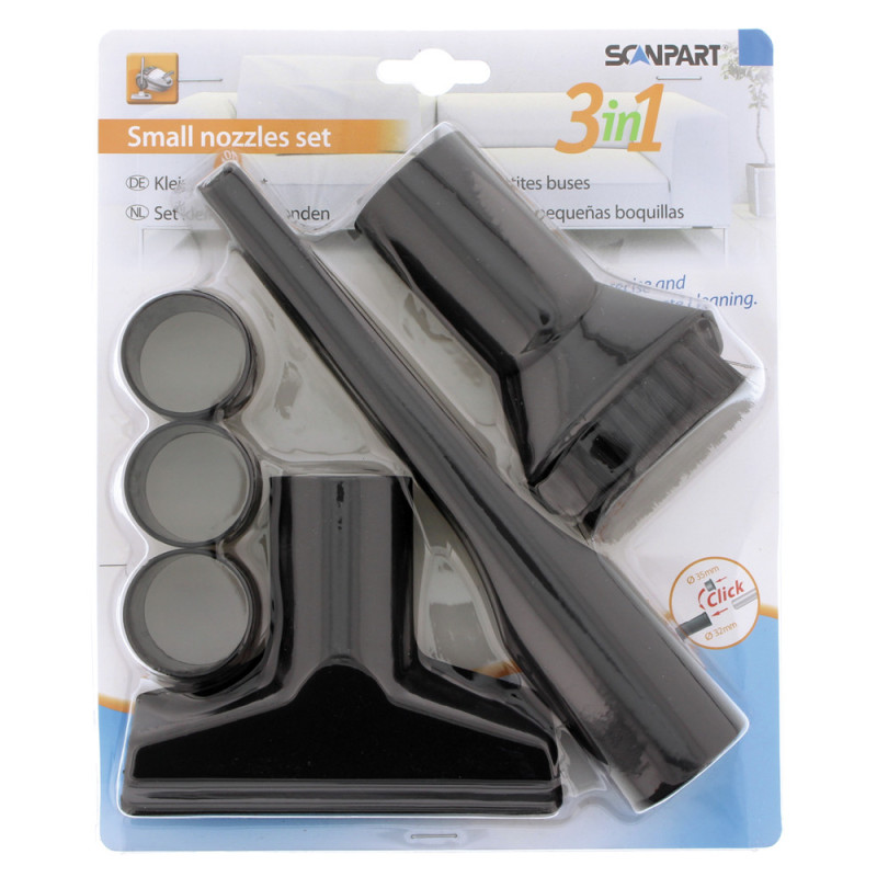 Kit de petits suceurs pour aspirateur 3 pièces