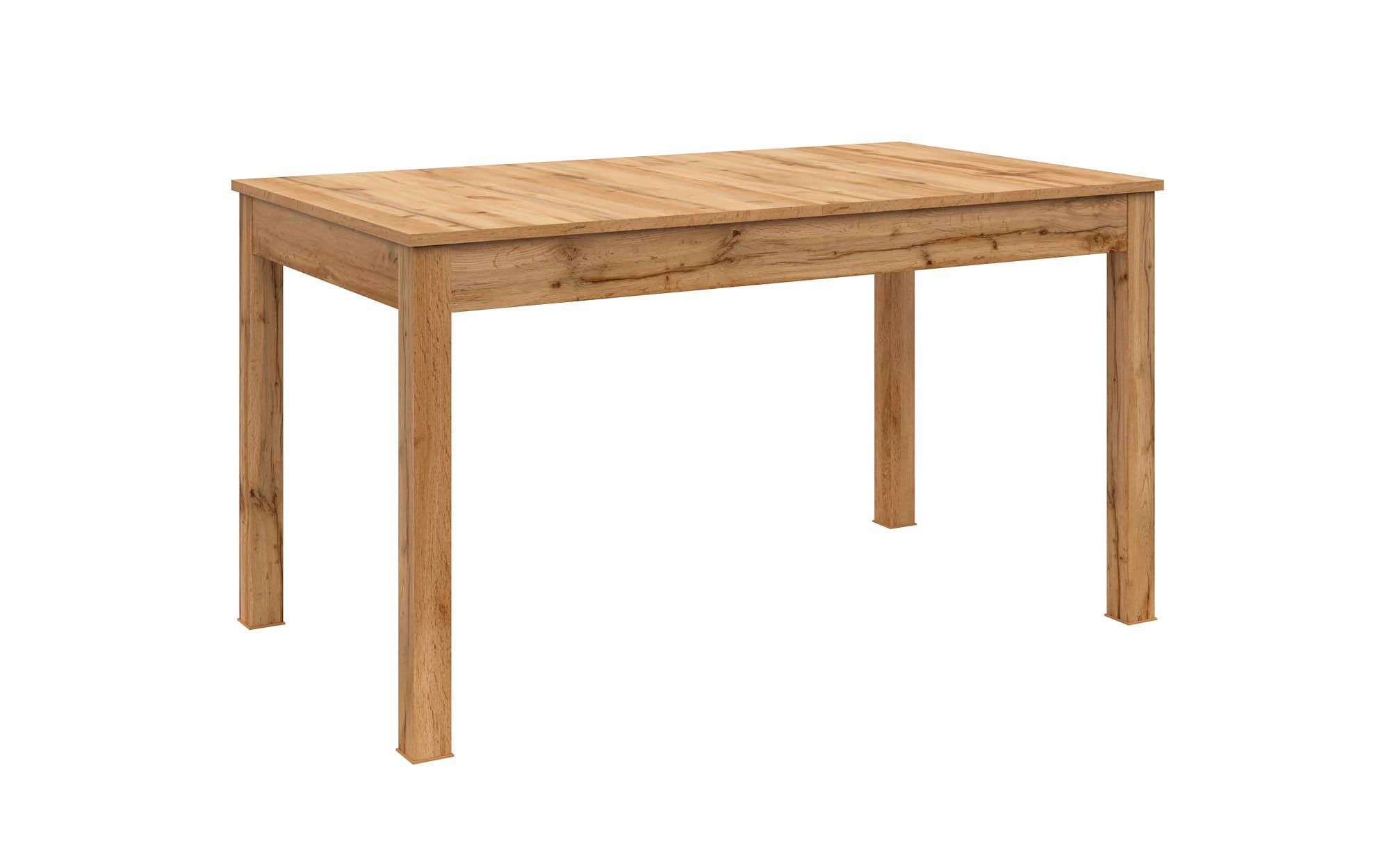 BRYK - Table à manger extensible  effet chêne clair 140 à 180cm