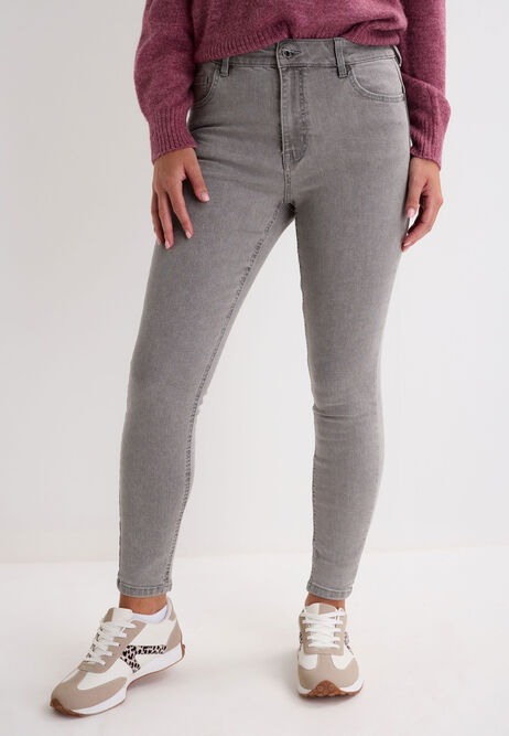 Womens Light Grey Alexa Shaper Skinny Jeans