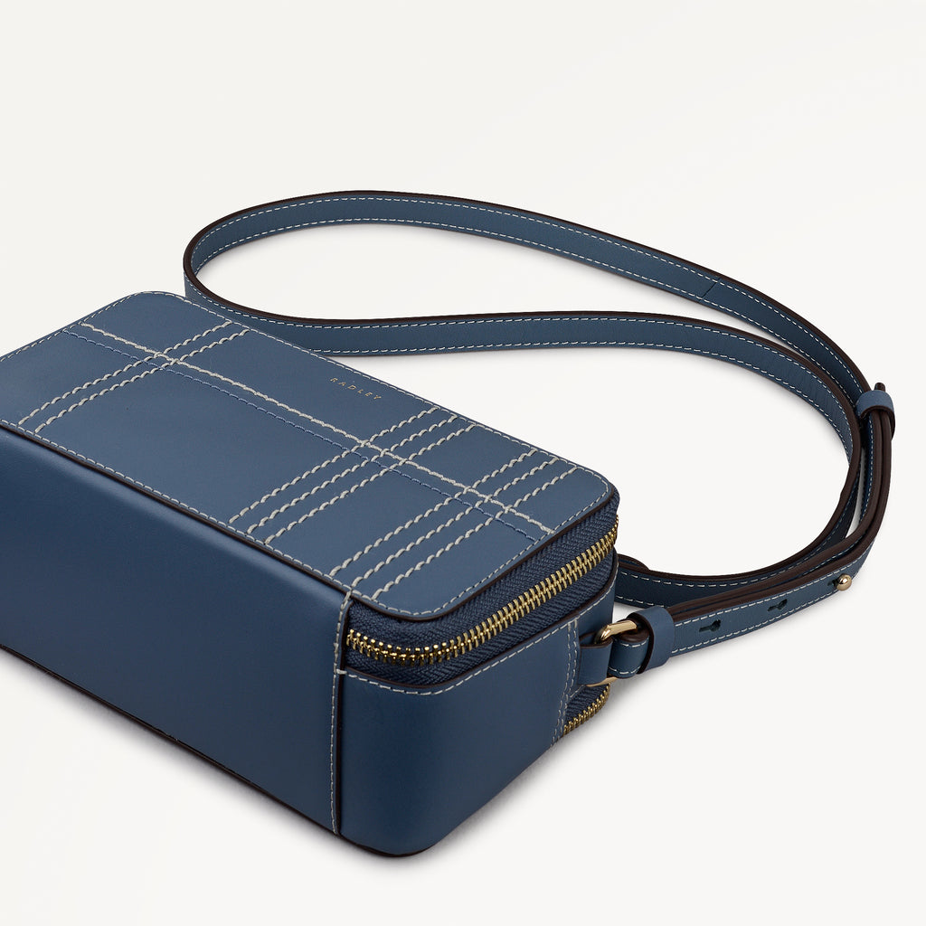 Calvert Way - Check - Small Ziptop Cross Body