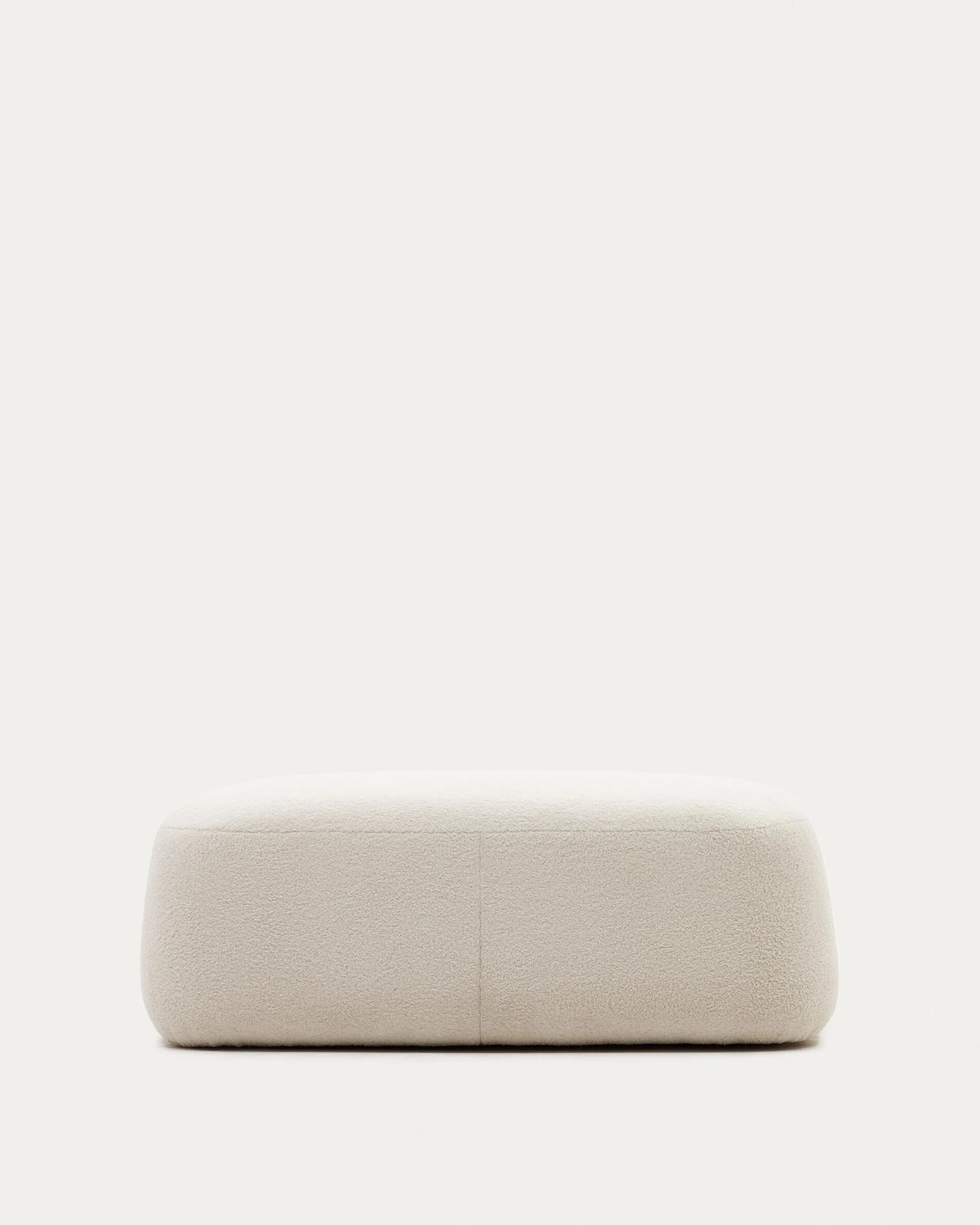 Martina ecru bouclé footrest 123 x 85cm FSC Mix Credit