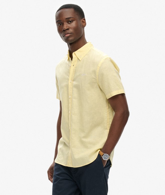 Cotton Linen Short Sleeve Shirt