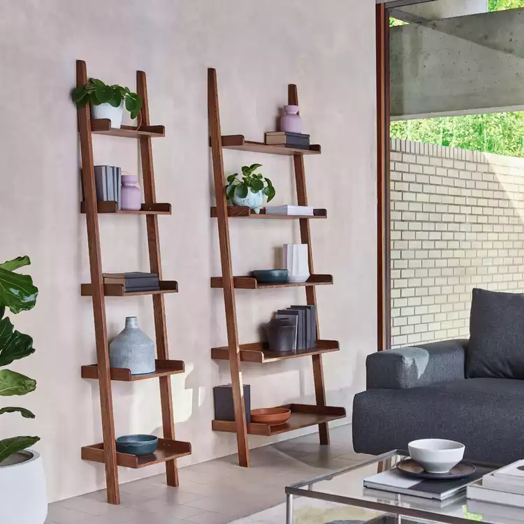 Habitat Jessie Ladder Shelf - Walnut Effect