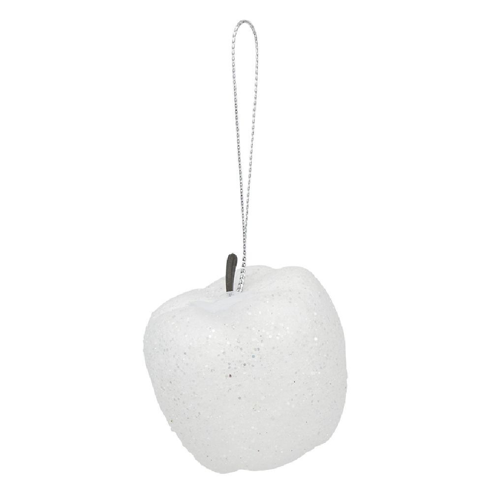 Pomme à paillettes à suspendre No&euml;l x6