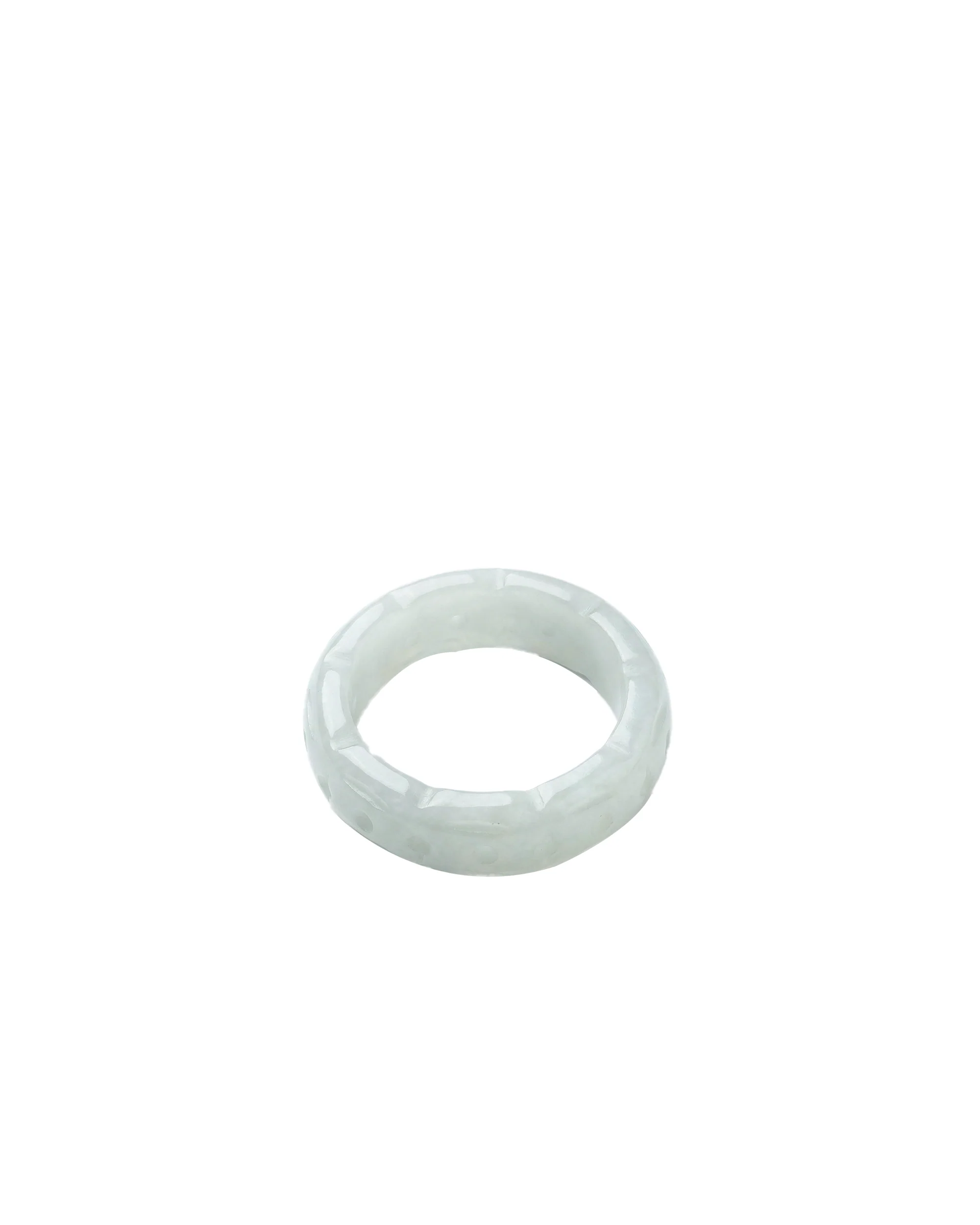 Weave — Off-White Jade Ring