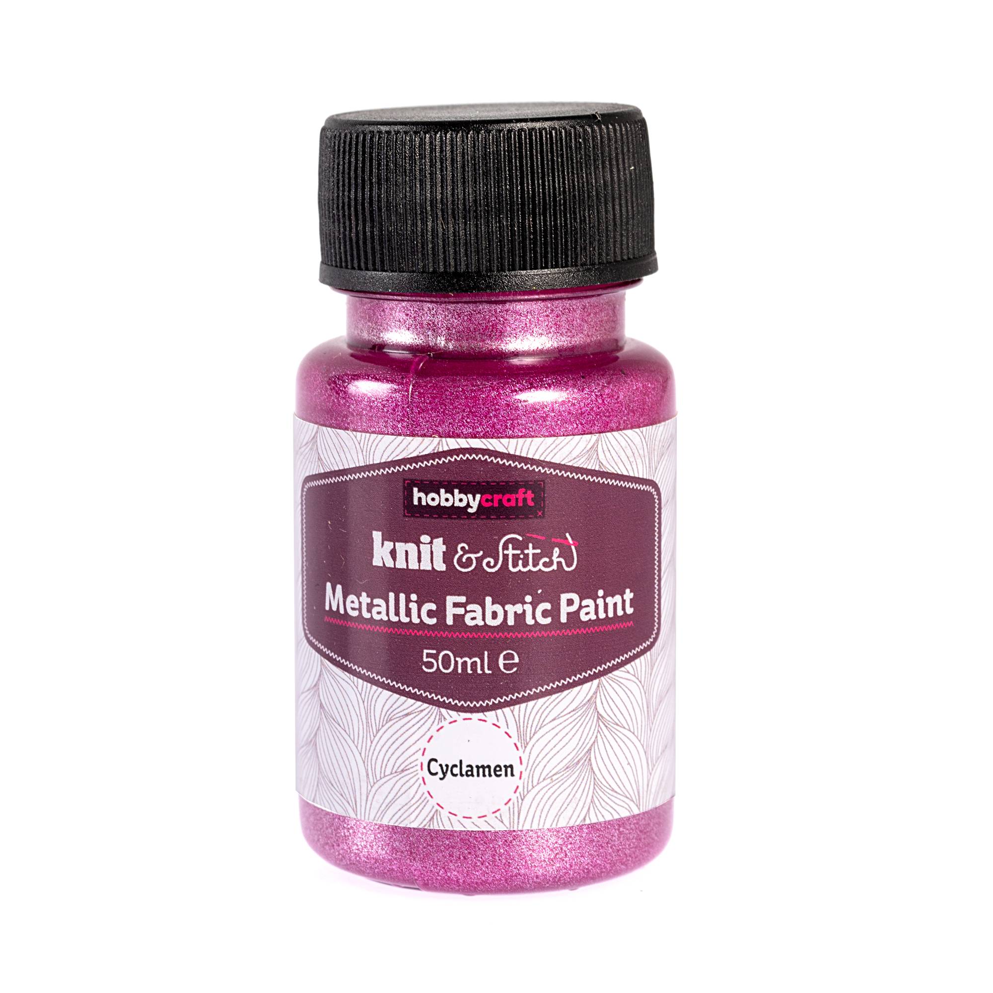 Cyclamen Metallic Fabric Paint 50ml