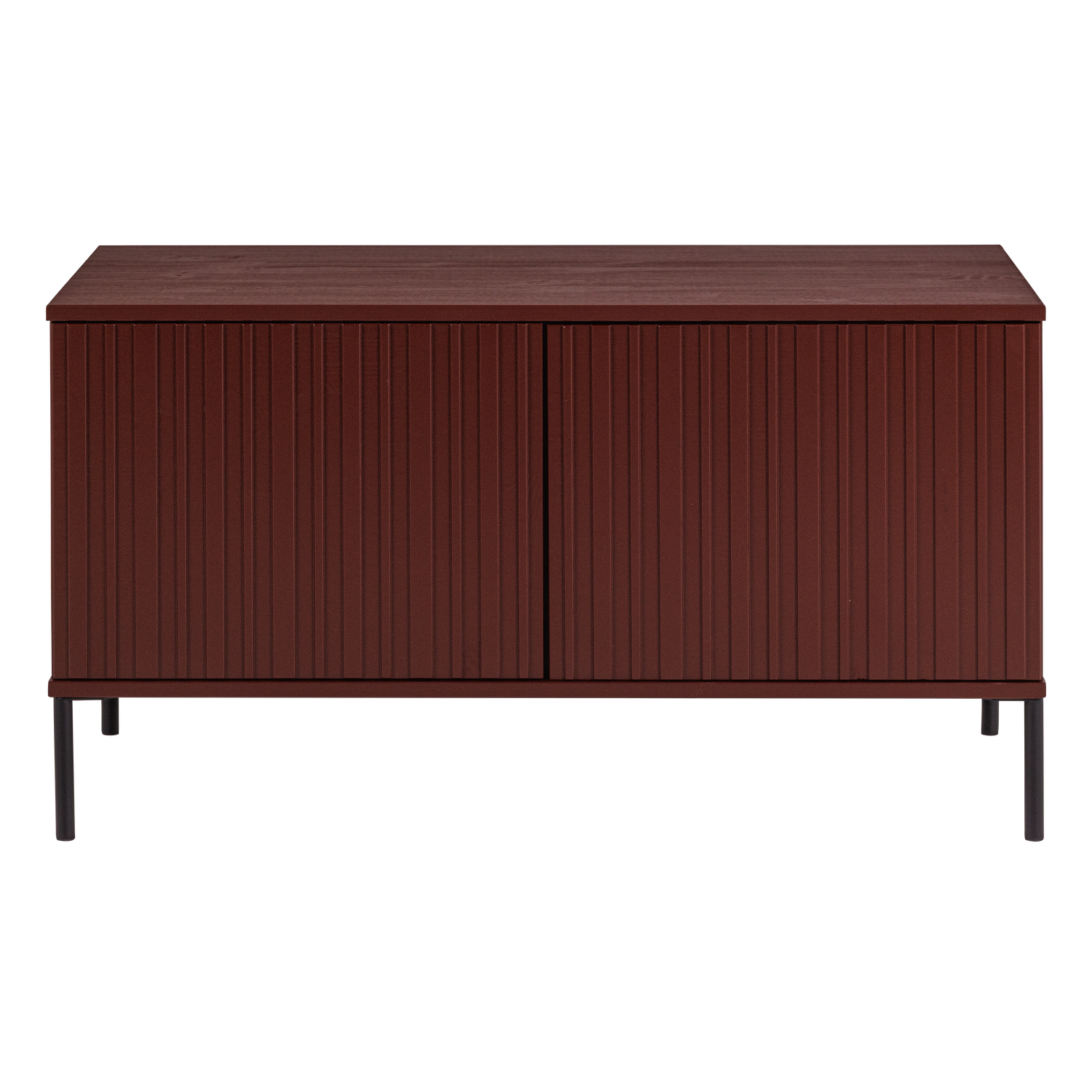WOOOD tv meubel 100 cm New Gravure - Grenen - Bordeauxrood