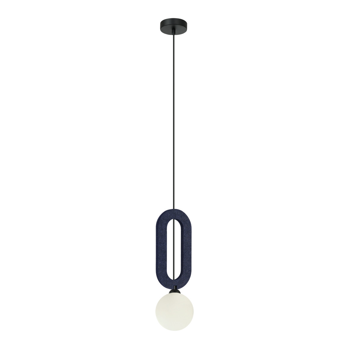 Lampa wisząca czarna MASSO 1xG9x25W wym: 118x12x12 cm Italux