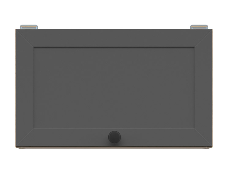Szafka kuchenna górna Junona Line 50 cm nad okap dąb bernstein/grafit