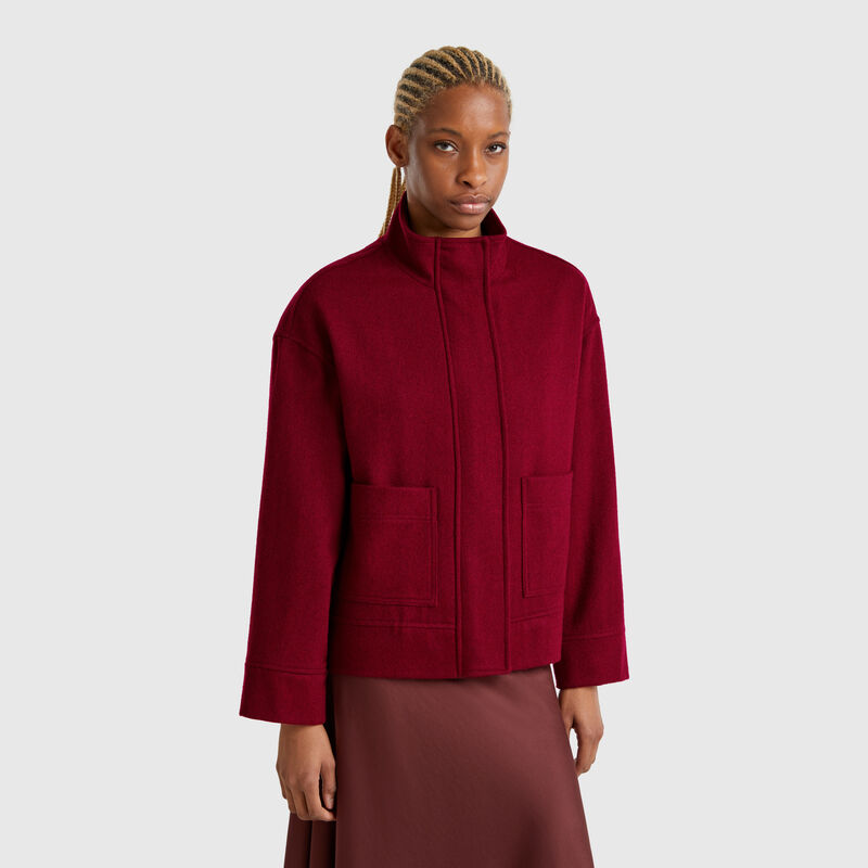 Jacket in wool blend