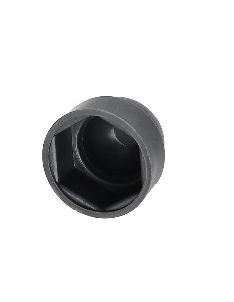 Cache Ecrou ou cache tête vis Tête hexagonale TH M10 Nylon RAL7016 gris anthracite Sur plat 17 - 1 pièce