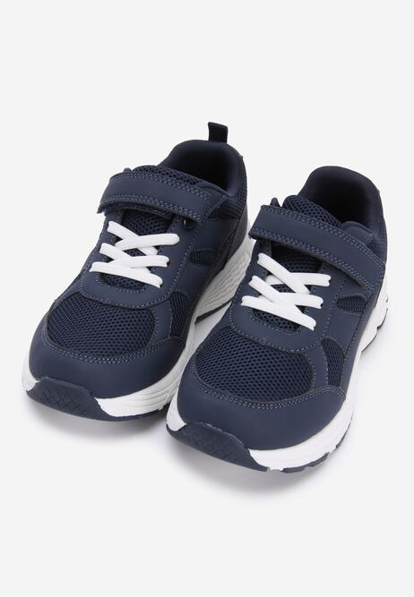 Younger Boys Navy Runner Trainers