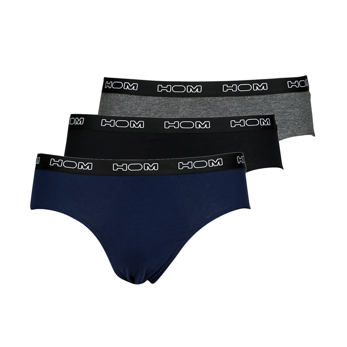 Hom - HOM BOXERLINES X3 - Black / Marine / Grey