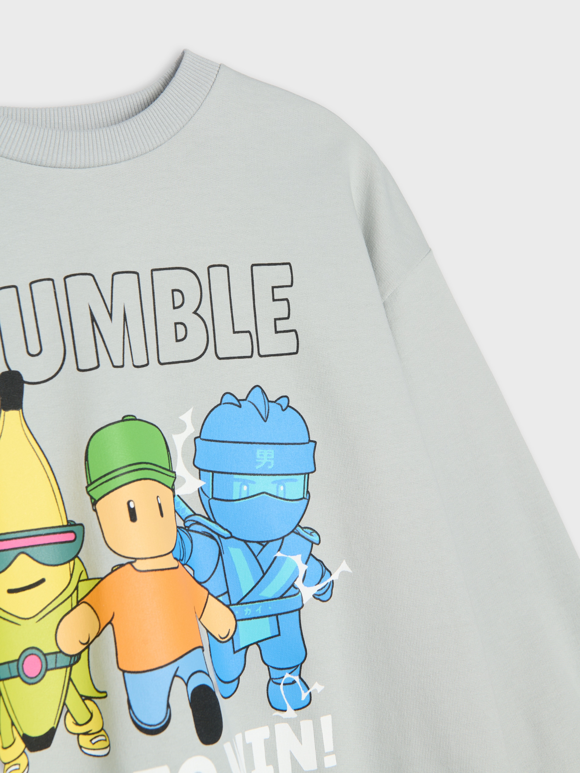 Bluza crewneck z nadrukiem Stumble Guys