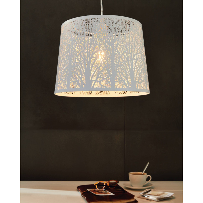 Suspension Hambleton blanche E27 60 W EGLO