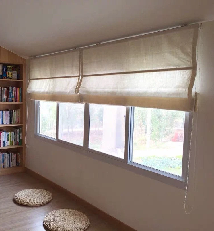 Roman Shades Custom Size with Lining, Roman Blinds, Linen, Flax, Velvet, Linen Blend, 100+ Fabric Choices,Easy to Install Hardware Included