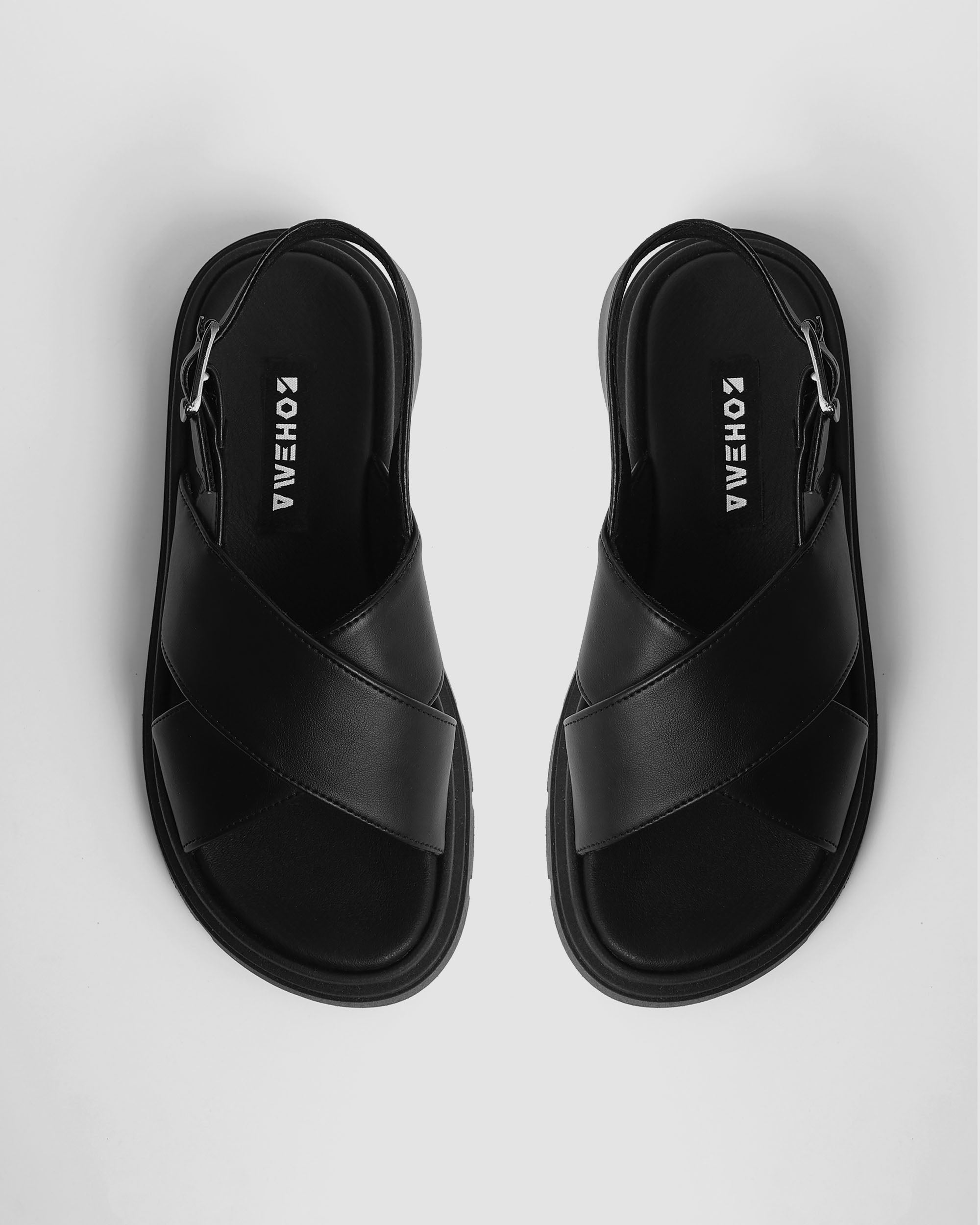 BOHEMA - Glare Sandals Sandały Czarne, ze skóry roślinnej, polska rodzinna marka