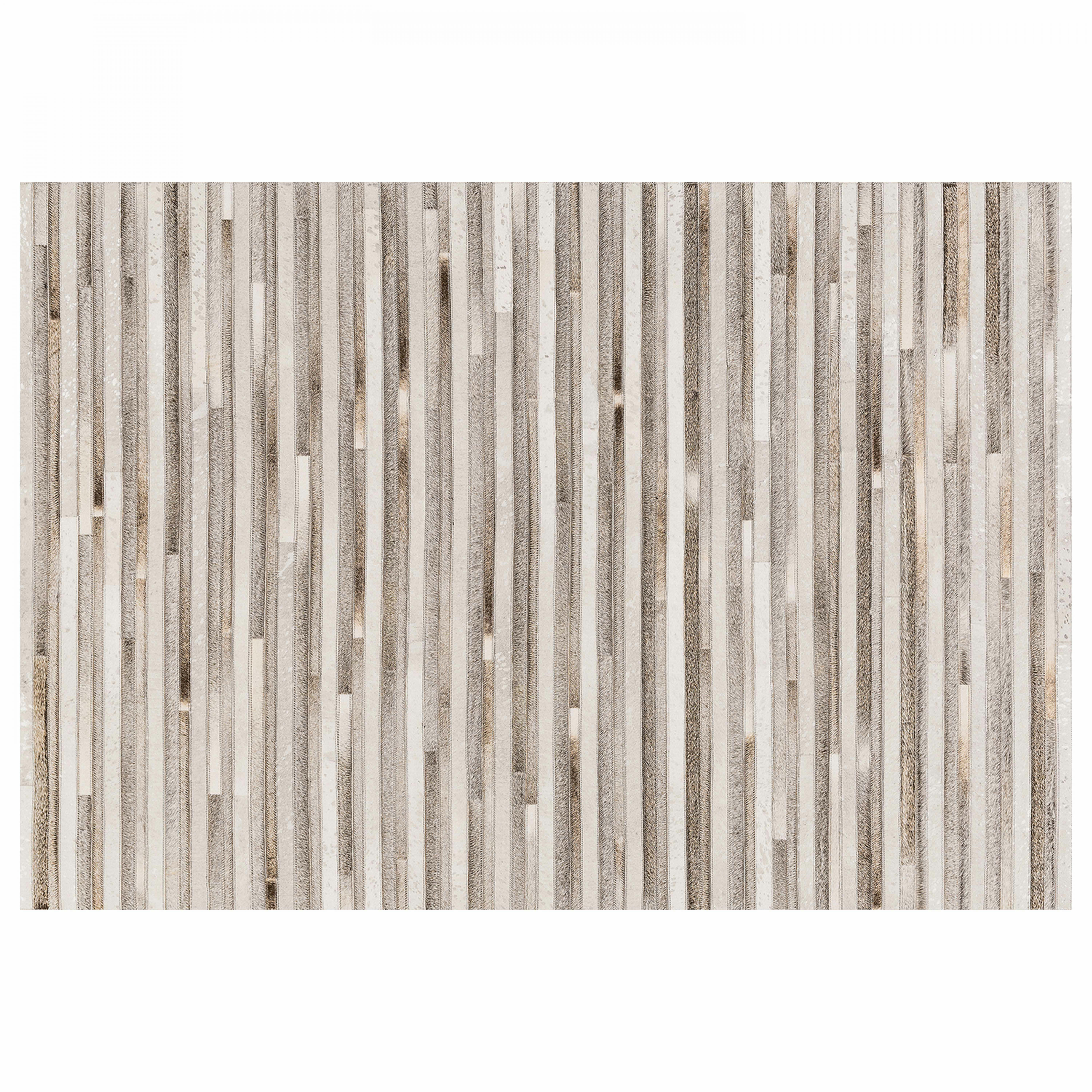 LETTY - Tapis rectangulaire motif patchwork effet peau de vache 160 x 230 cm