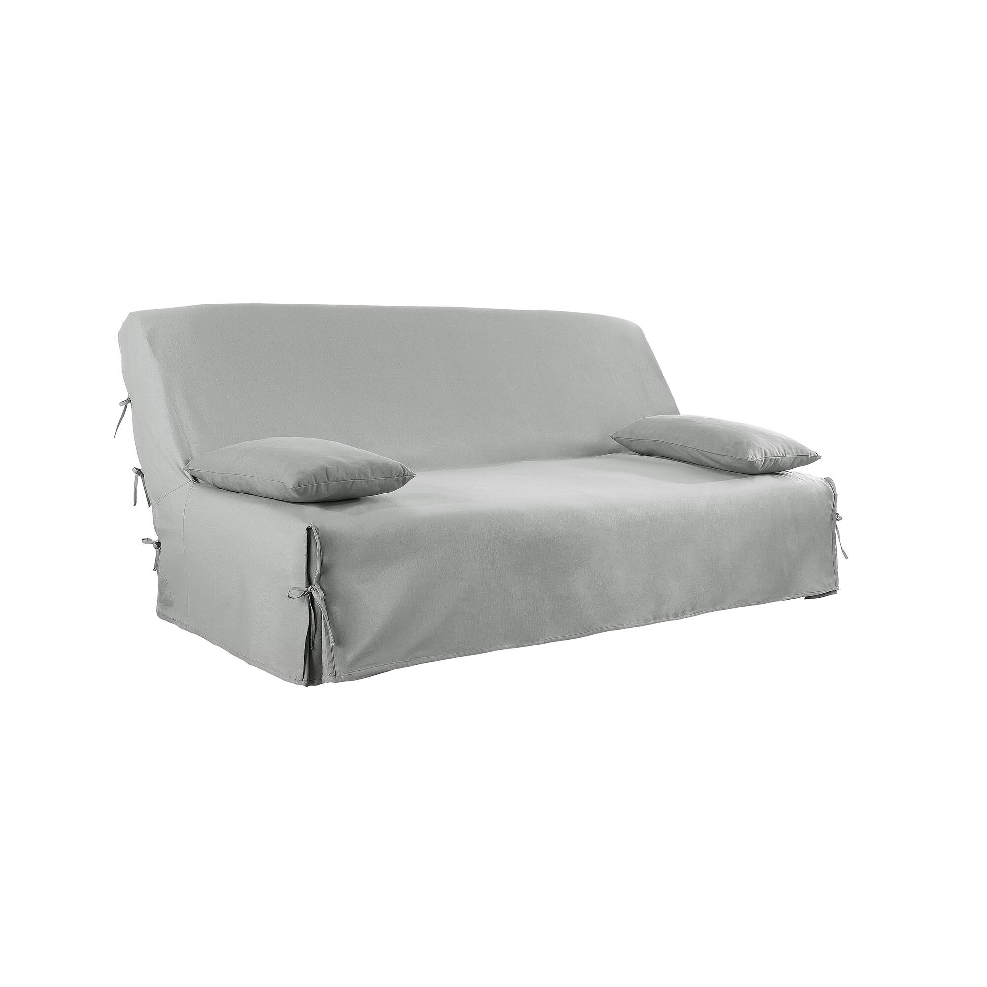 Housse clic-clac standard coton bachette uni
