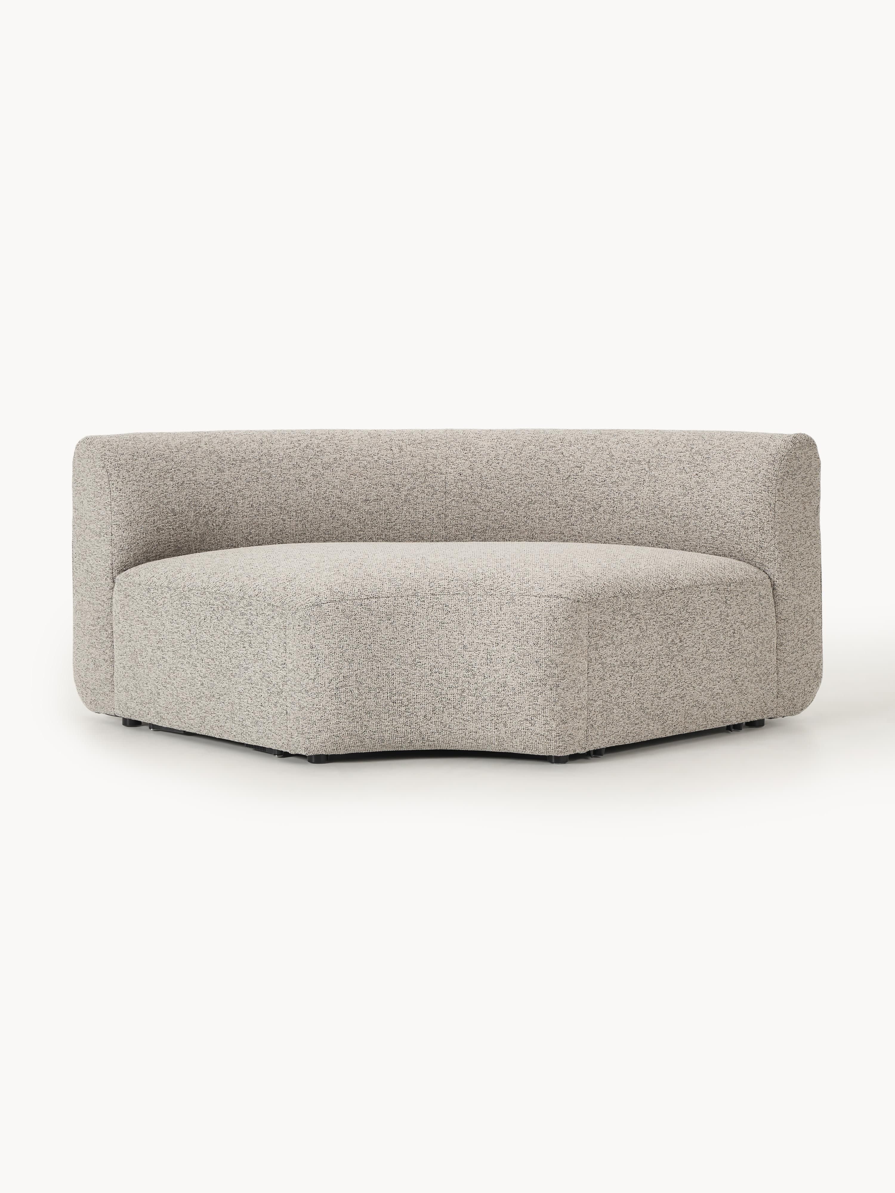 Rundes Bouclé-Eckmodul Sofia