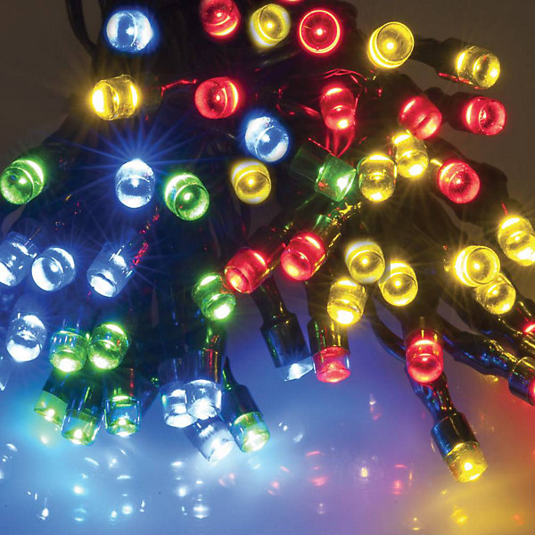 Guirlande solaire à LED multifonction 12.9 mètres Noir