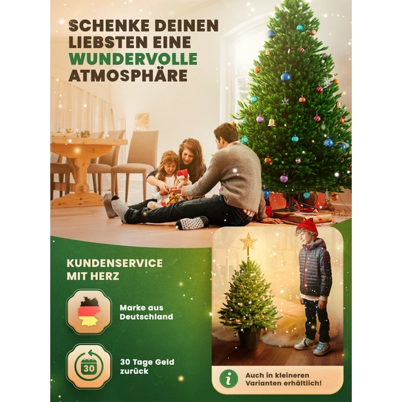 Weihnachtsbaum »Premium Tanne«, mit Holzständer, 210 cm