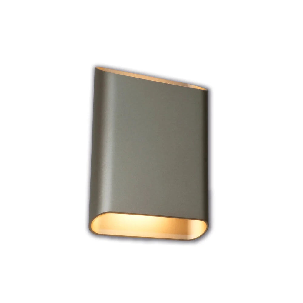 Artdelight wandlamp Diaz - 2 lichts - 4 x 20  cm - champagne