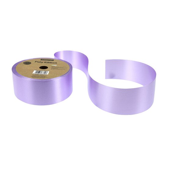 Lilac Poly Ribbon 5cm x 91m