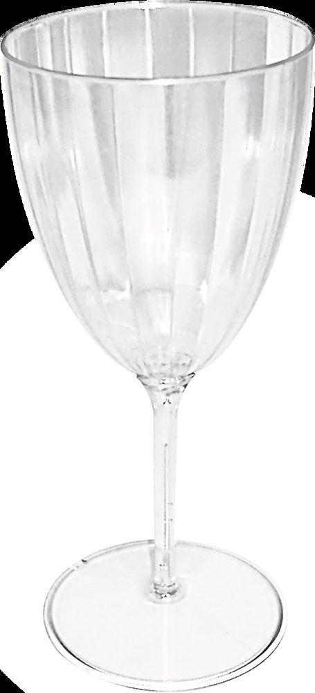 Plastic Reusable Wine Glasses, Clear, 8-oz, 8-pk, for Christmas/Thanksgiving/New Year's Eve