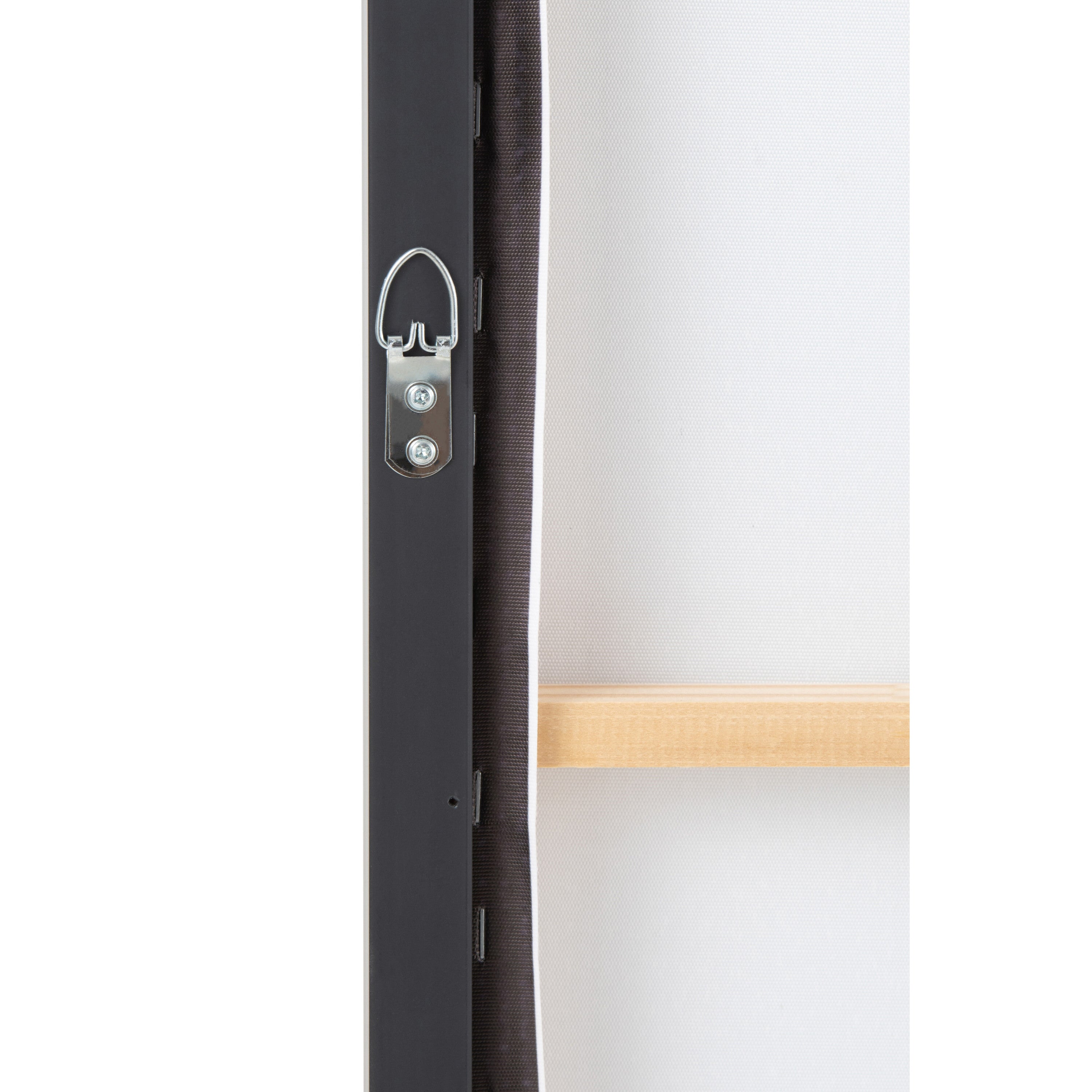 J-Line wanddecoratie Vrouw - canvas hout - wit zwart