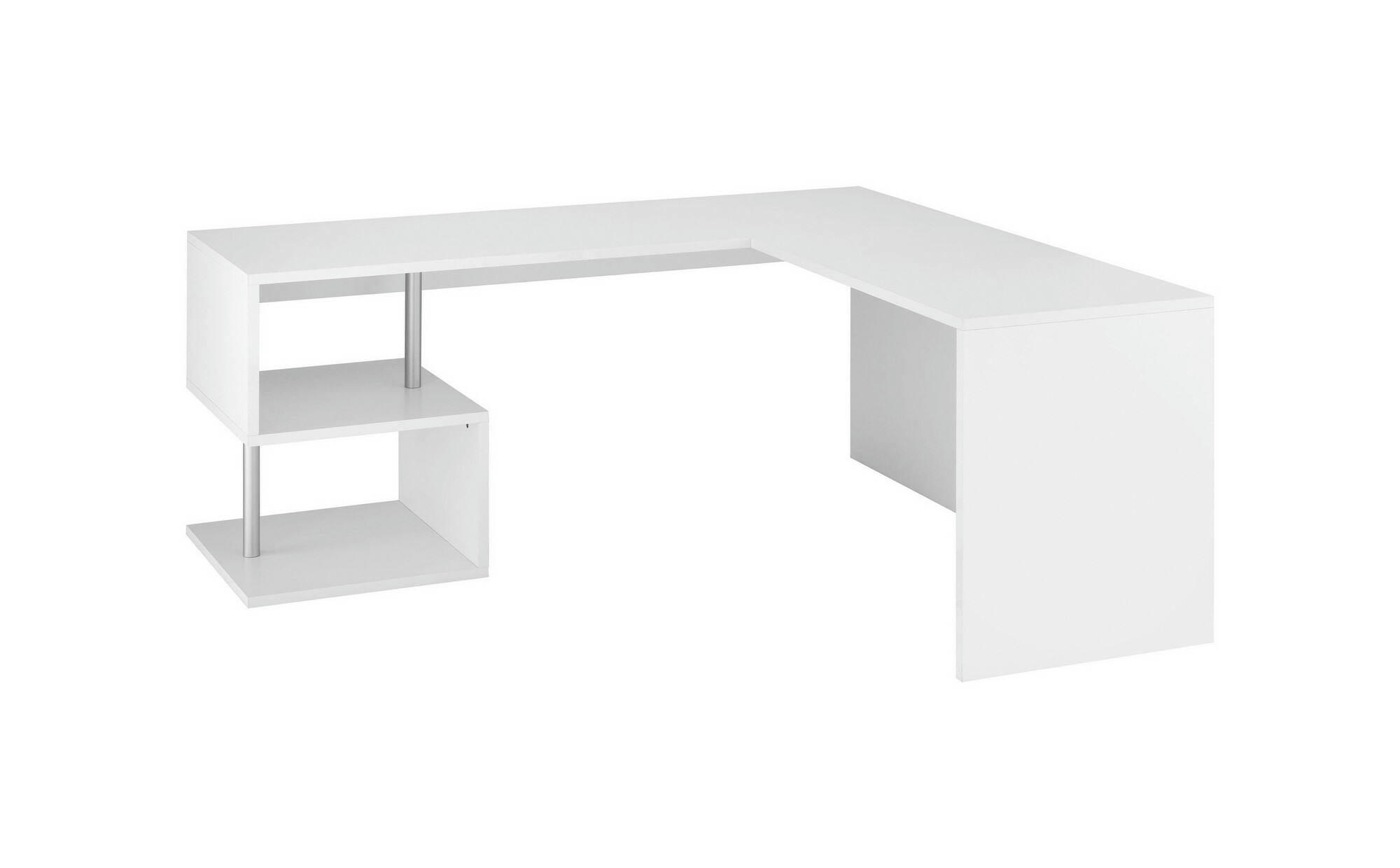 DABIUS - Bureau linéaire en bois blanc