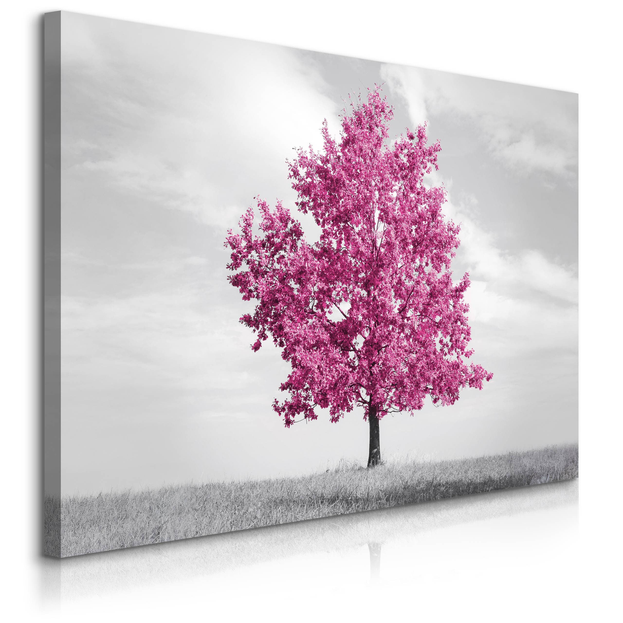 Obraz Abstrakcyjne Różowe Drzewo 30x20cm
