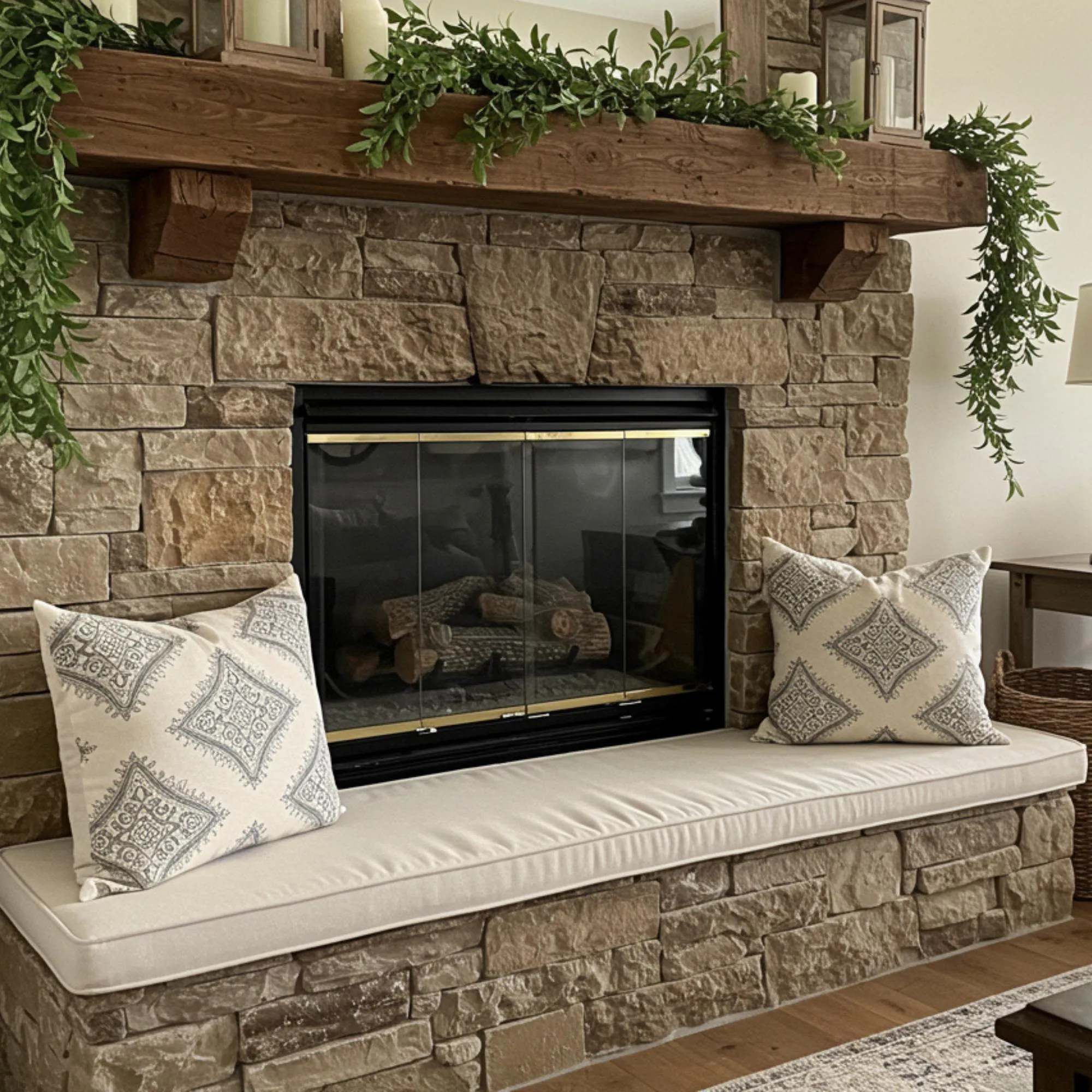 Custom Fireplace Hearth Cushion – Soft Baby Proofing Edge Guard
