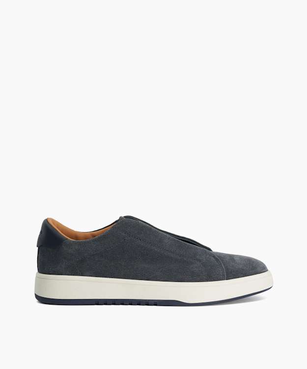 Troys Navy - Lace-Less Cupsole Trainers