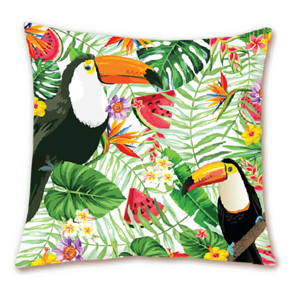 TOUCAN - Housse pour coussin à garnir 40x40
