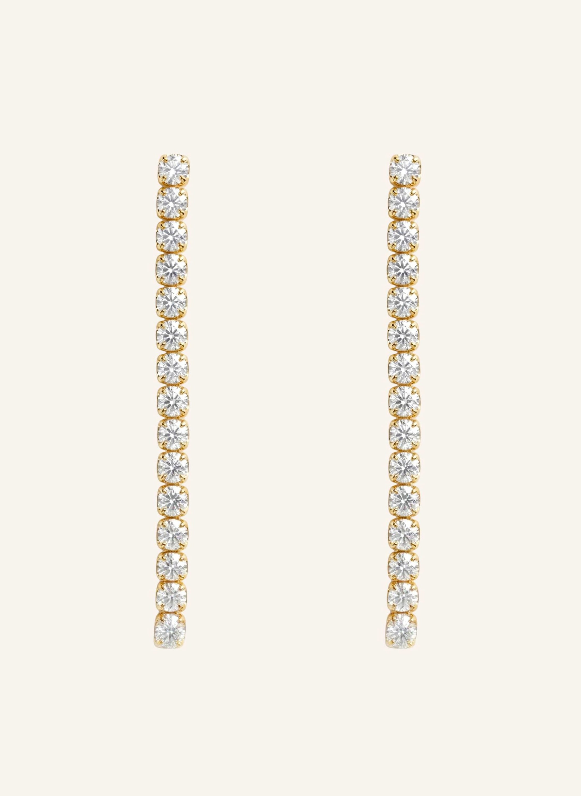 OHH LUILU Ohrhänger TENNIS EARRINGS WHITE by GLAMBOU
