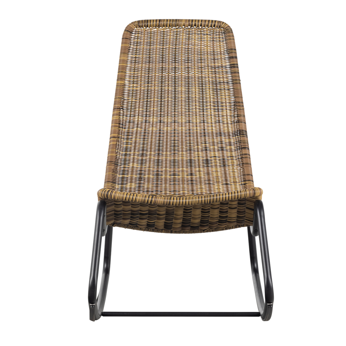 WOOOD schommelstoel tuin Tom - Rattan - Naturel - 97x51x95