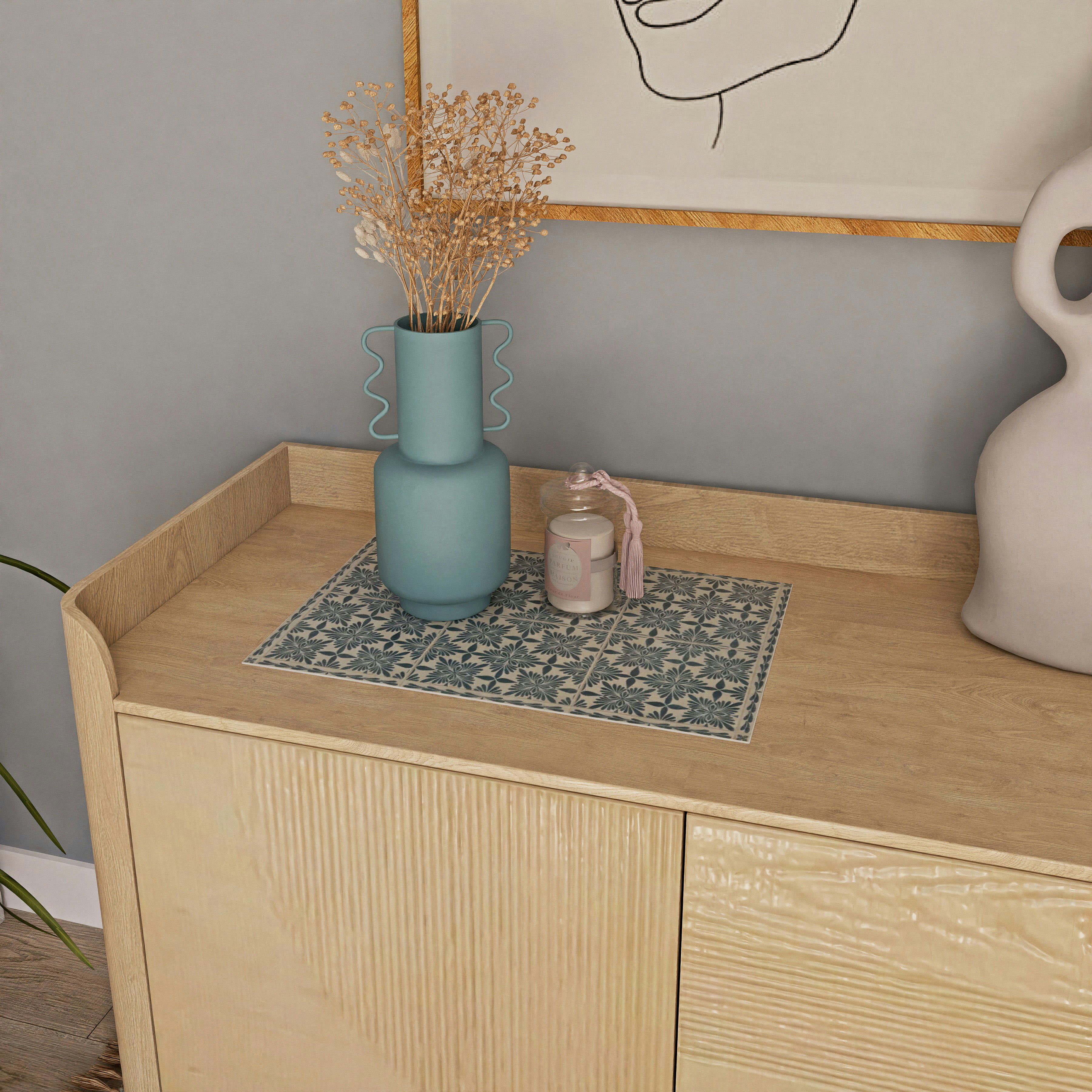 Classique - Bougie en verre parfum fleur blanche H15, 265g