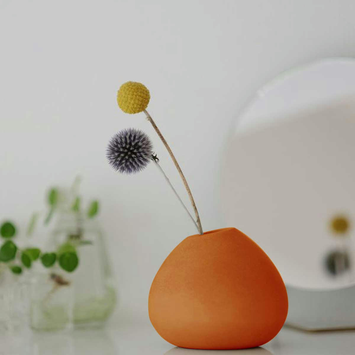 BRUT - Soliflore en béton naturel terracotta