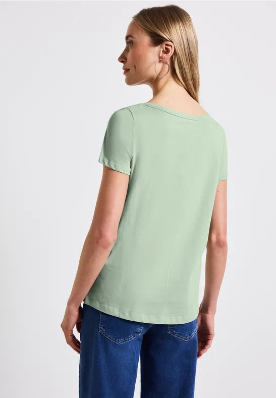 T-Shirt mit Folien-Print