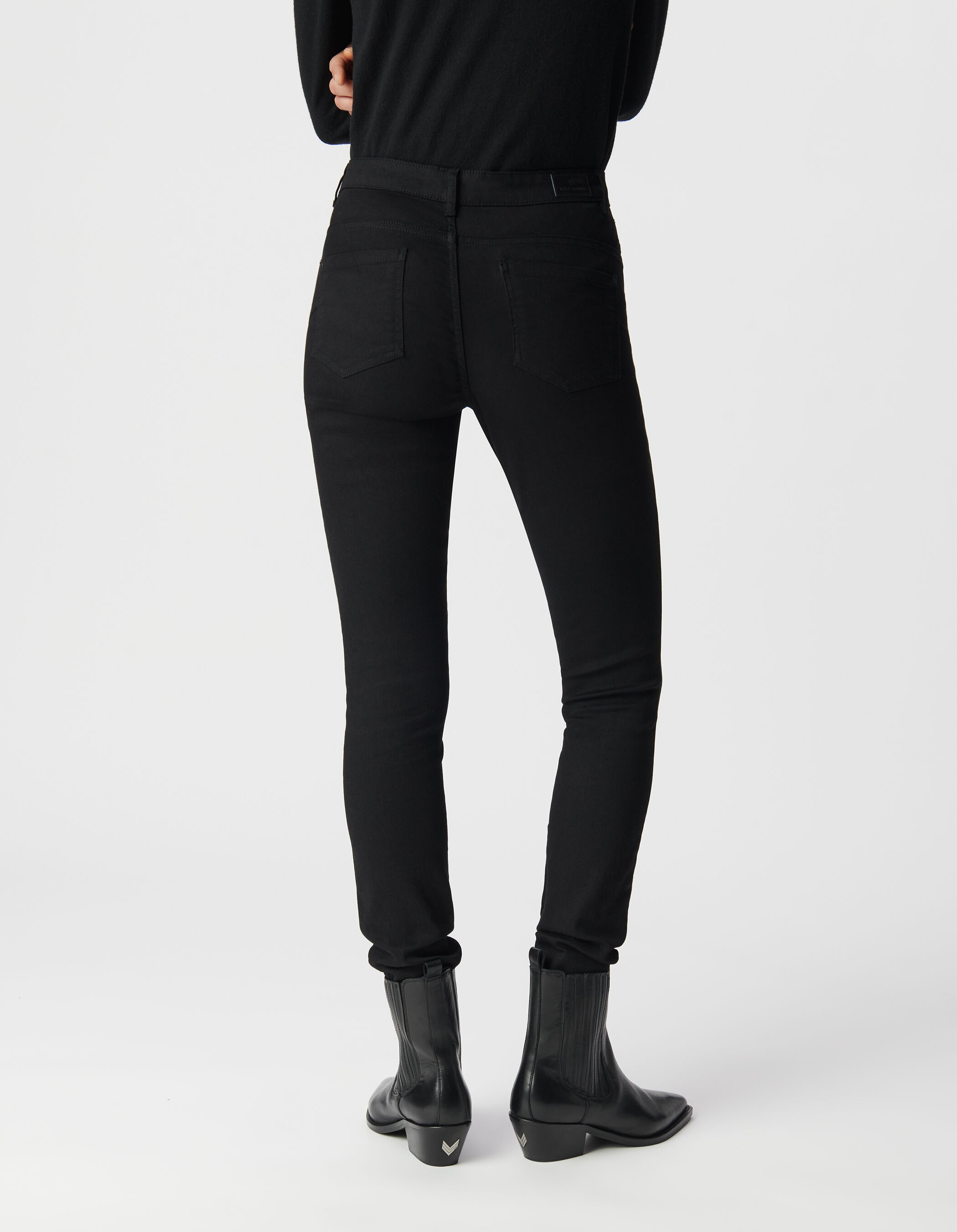 Jean slim noir sculpt up 7/8e Femme